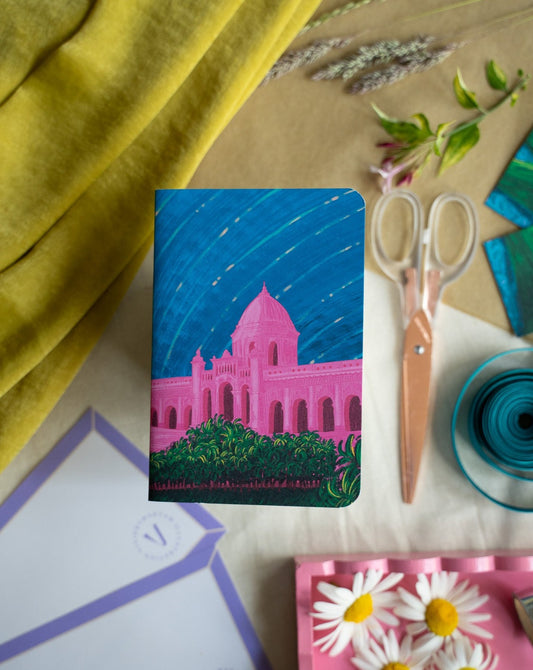 The Pink Palace Handmade Notebook