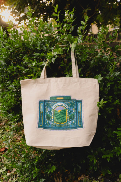 'Malnicherra Tea Tin' - Large Tote Bag